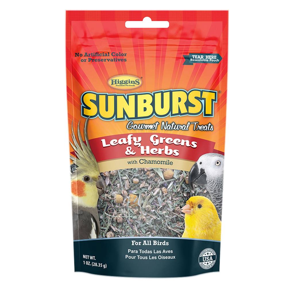 Higgins Sunburst Leafy Greens and Herb Treats (28.35 g)