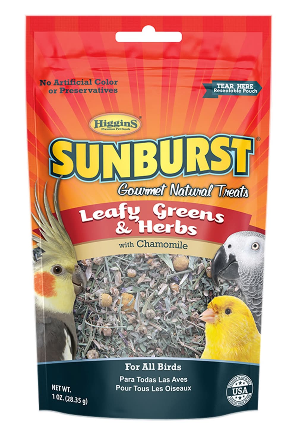 Higgins Sunburst Leafy Greens and Herb Treats (Color: Assorted, Size: 1 Oz)