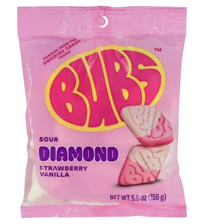 Swedish Bubs Toffee Candy, Strawberry-Vanilla (5.5 oz)