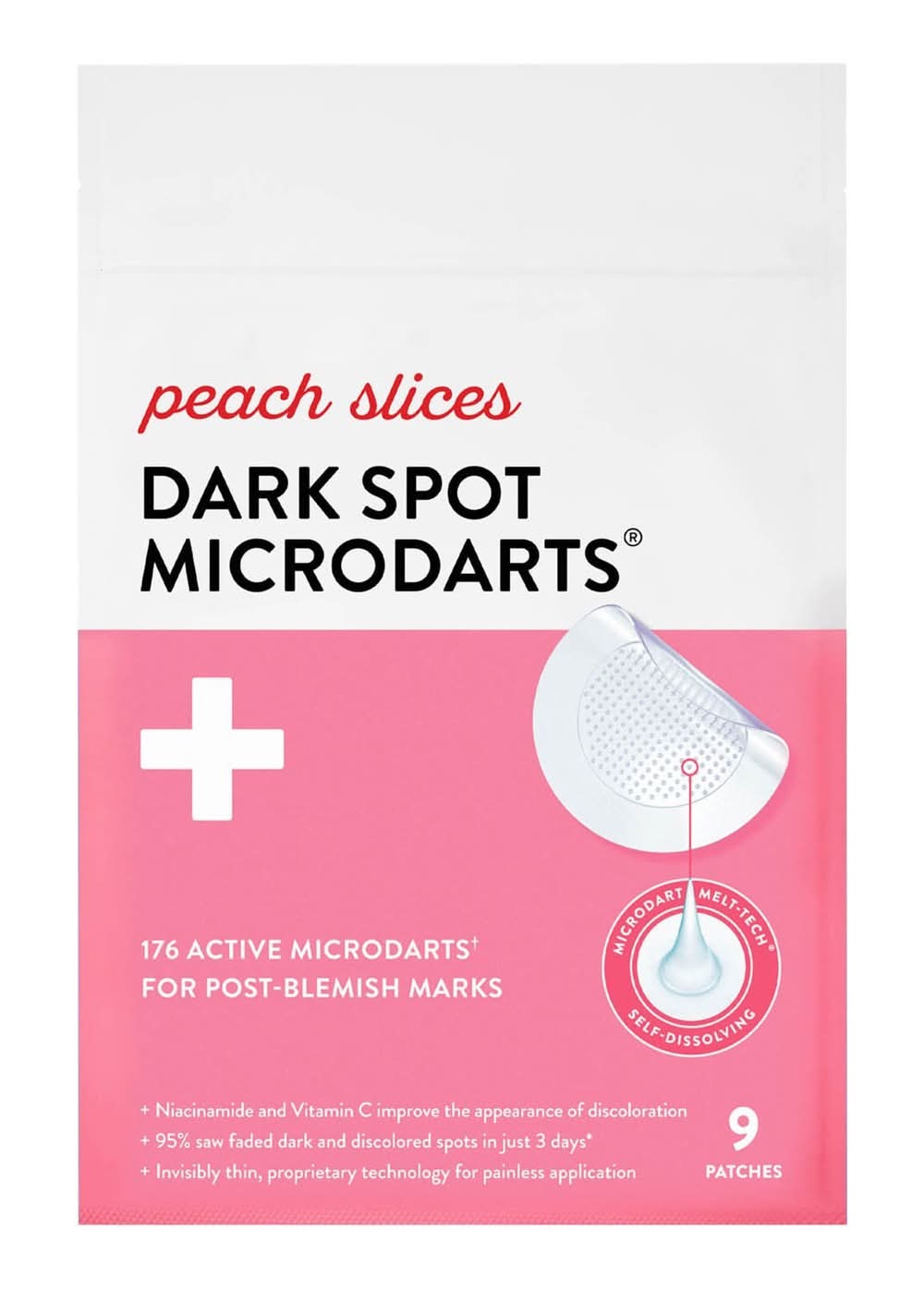 Peach Slices Dark Spot Microdarts, 0.55", Peach (9 ct)