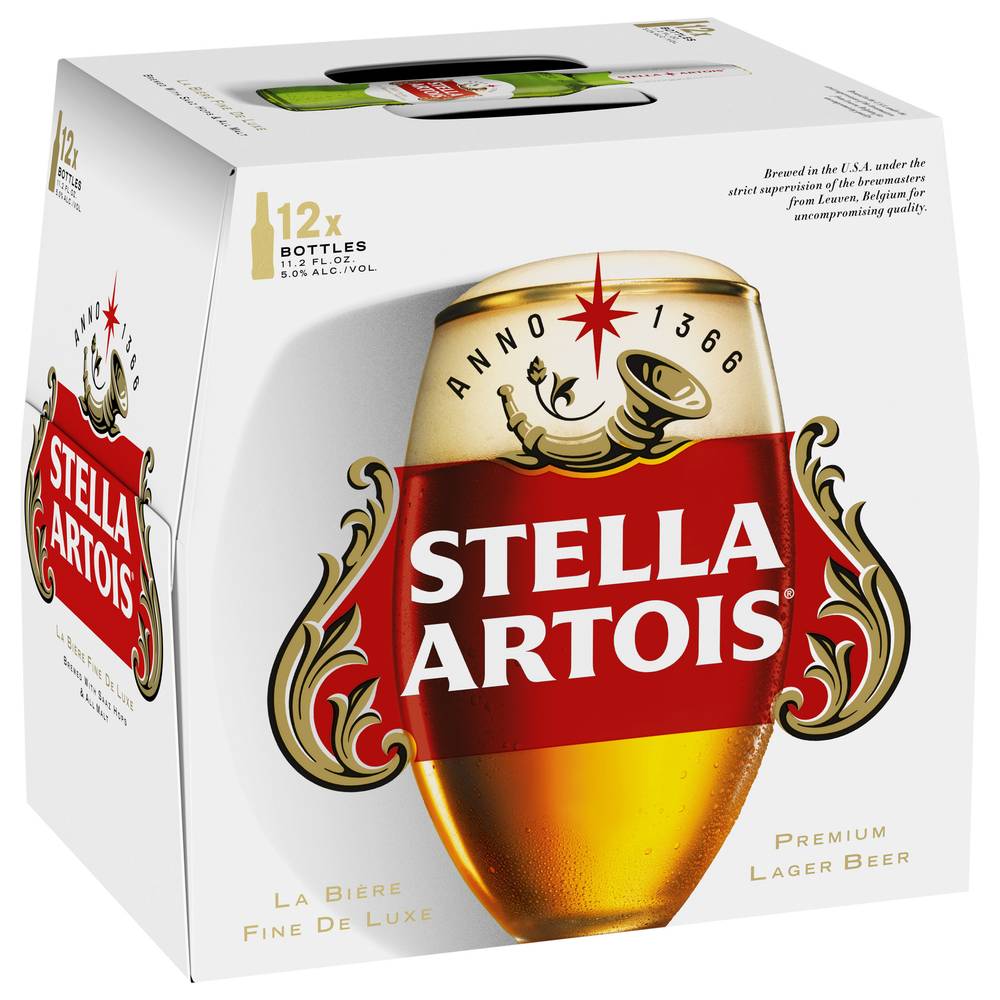 Stella Artois Belgian Style Lager Beer (12 ct, 11.2 fl oz)