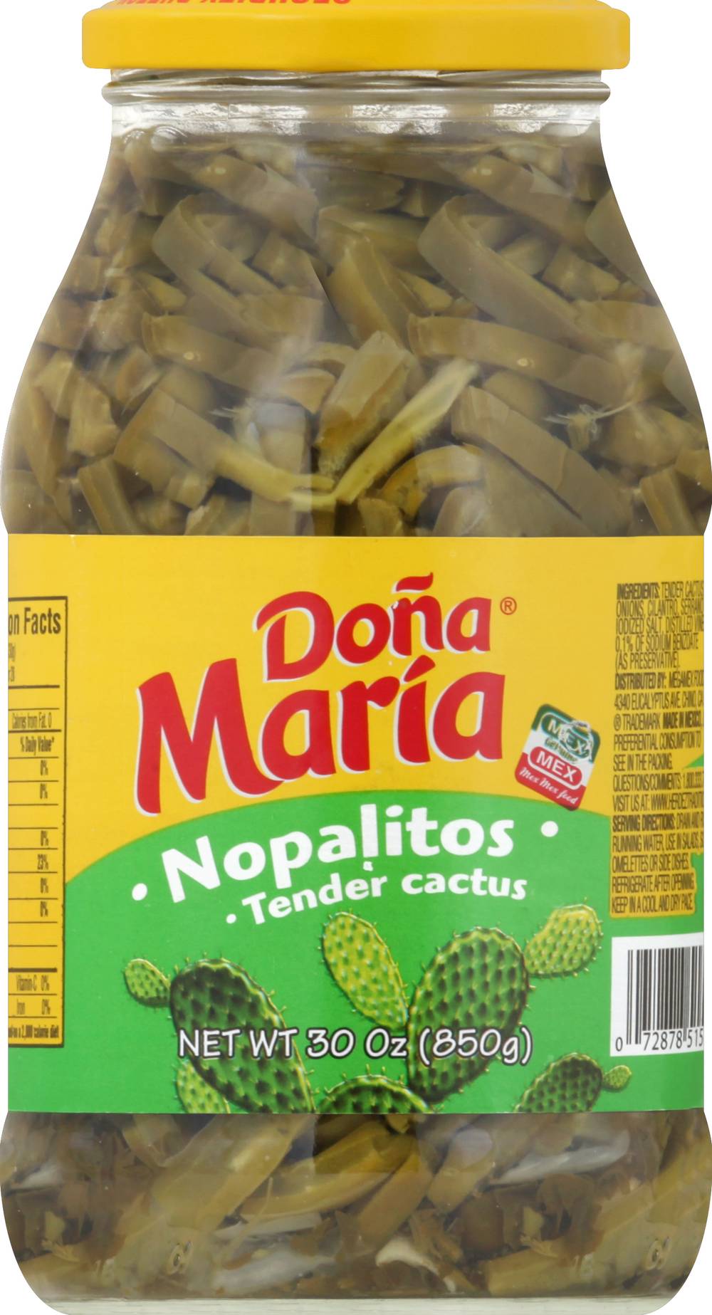 Doña Maria Nopalitos Tender Cactus (1.88 lbs)