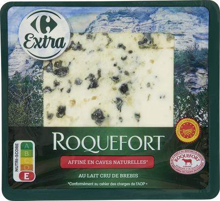 Roquefort AOP CARREFOUR EXTRA - la barquette de 150g