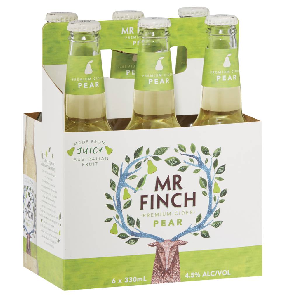 Mr Finch Pear Cider Bottle 330mL X 6 pack