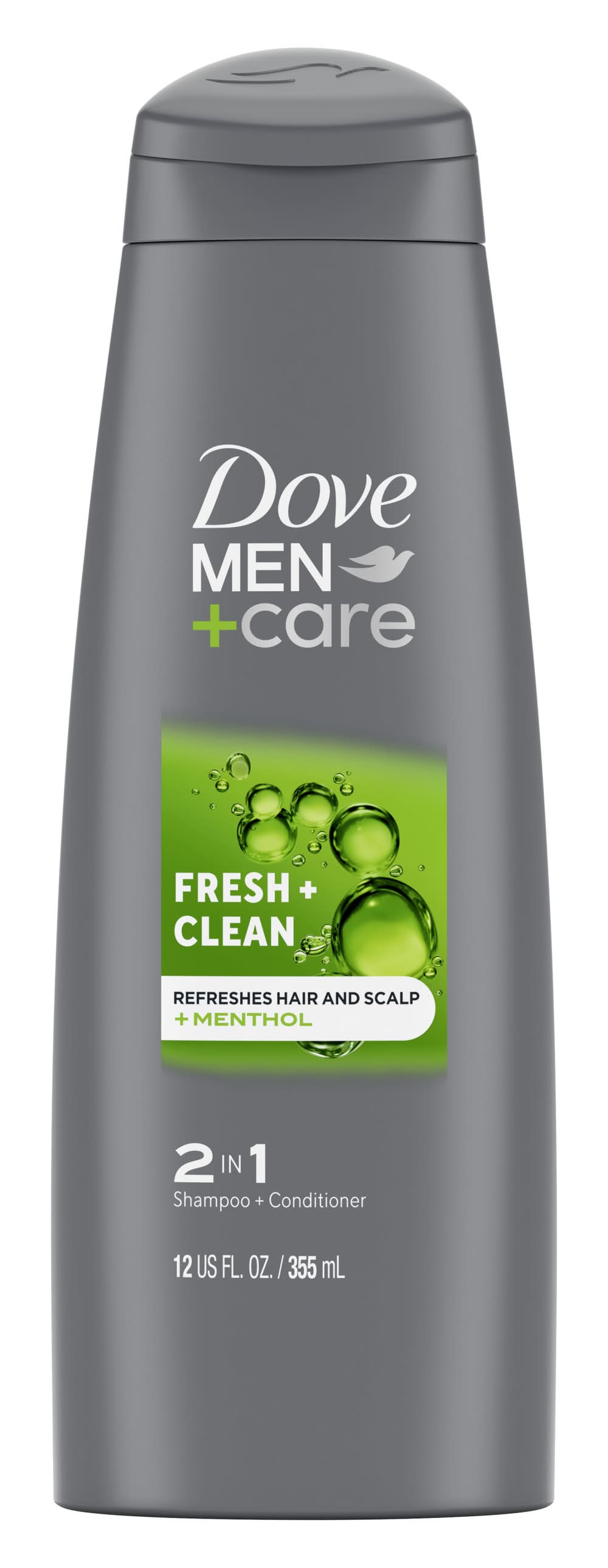 Dove 2 In 1 Shampoo and Conditioner, Menthol (12 fl oz)