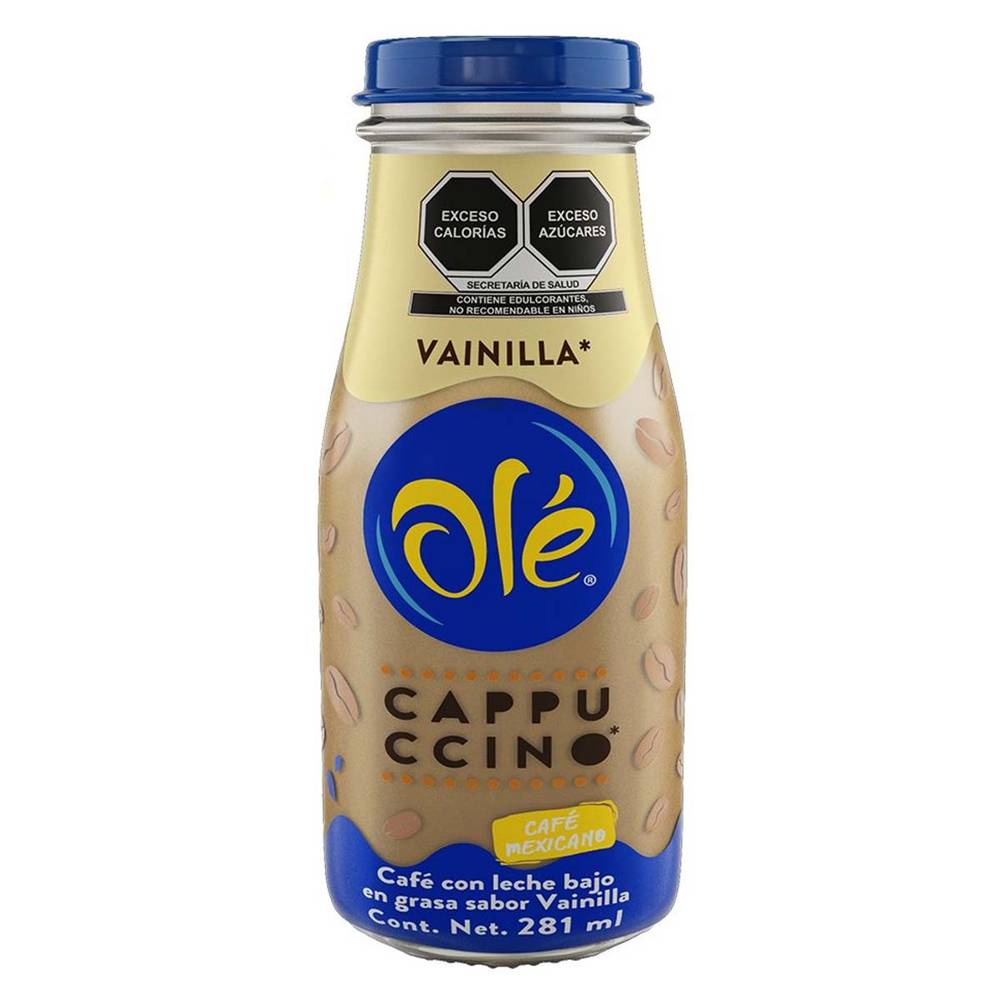 Café olé bebida de café cappuccino vainilla (botella 281 ml)