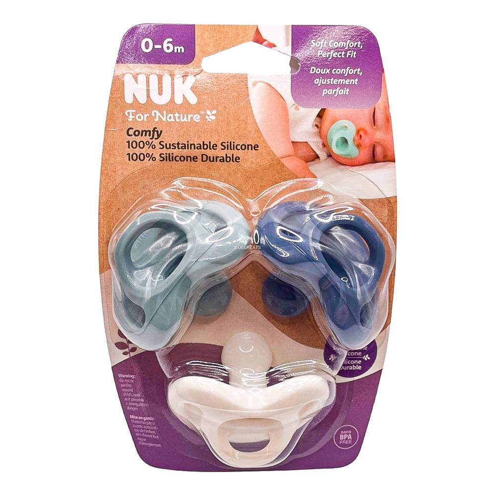 Nuk Comfy Nature Sustainable Silicone Pacifier (0-6m)