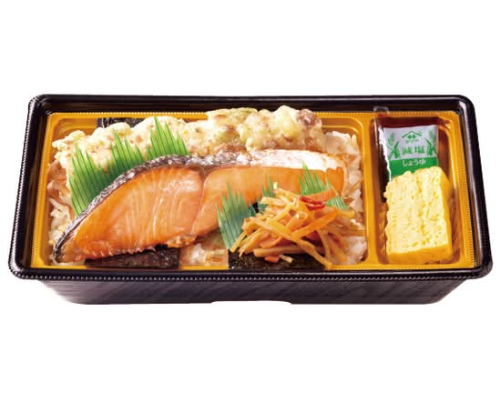 銀鮭塩焼きのり弁当 Salt-grilled coho salmon nori bento
