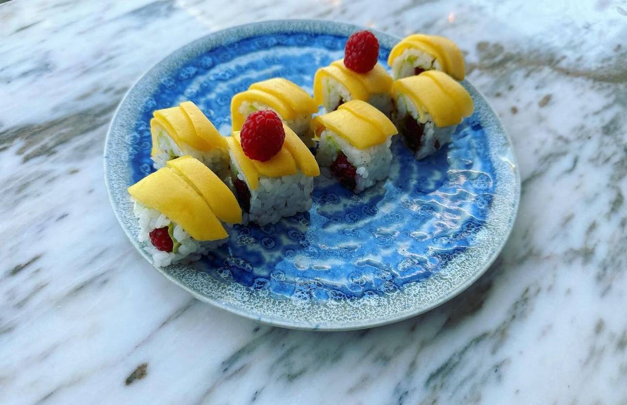 Makis  framboise, mangue