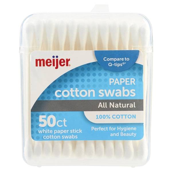 Meijer Trial Cotton Swab 50ct Cannister