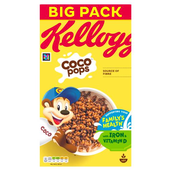 Kellogg's Chocolate, Coco Pops Breakfast Cereal (650g)