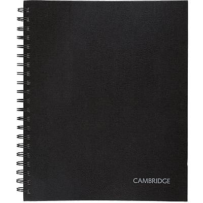 Cambridge Limited Business Notebook 1 Subject Legal Ruled 96 Sheets Black