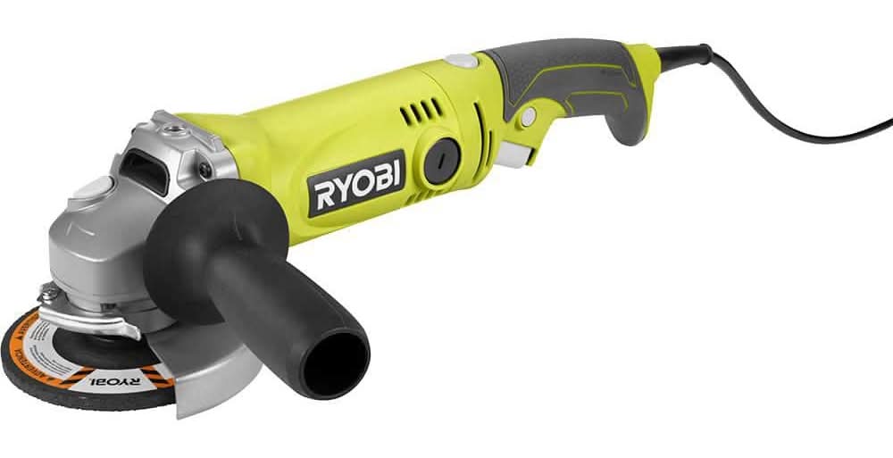 Ryobi 7.5 Amp 4-1/2 In. Corded Angle Grinder With Rotating Rear Handle