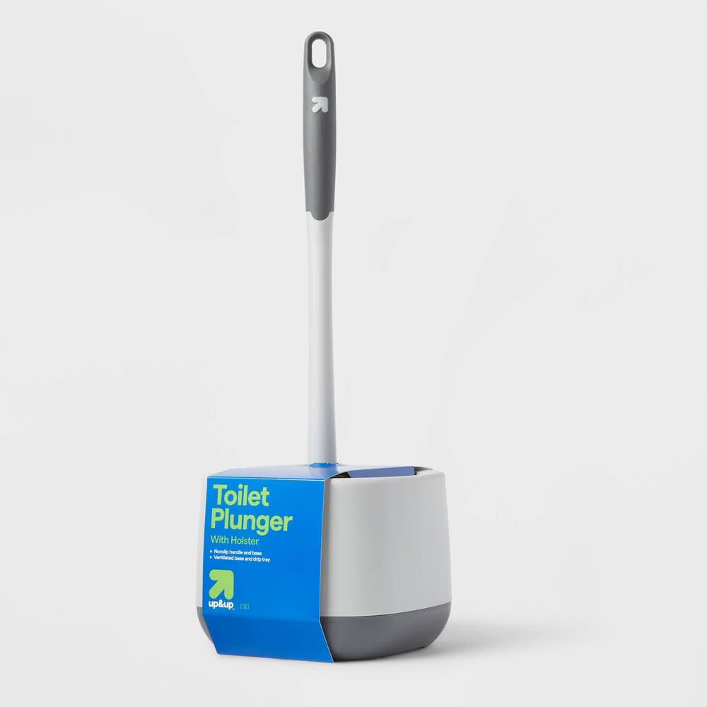 up&up Toilet Plunger With Holder