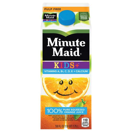 Minute Maid Kids+ Pulp Free Orange Juice (59 fl oz)