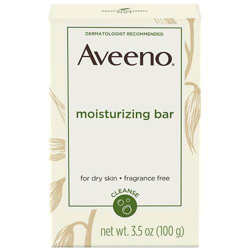 Aveeno Gentle Moisturizing Bar Facial Cleanser For Dry Skin Fragrance-Free - 3.5 oz