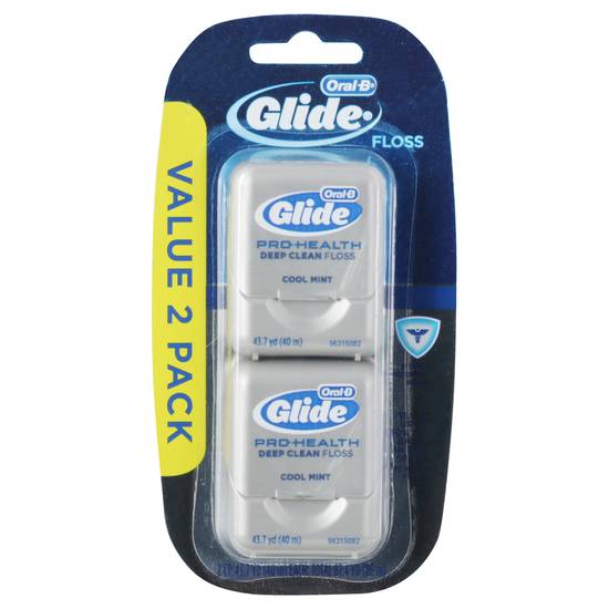 Oral-B Glide Pro-Health Cool Mint Deep Clean Floss (2 ct)