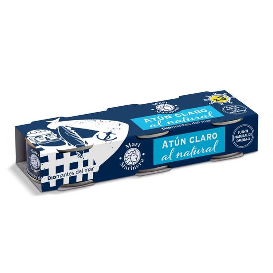 Atún claro al natural Mari Marinera lata 3 x 60 g