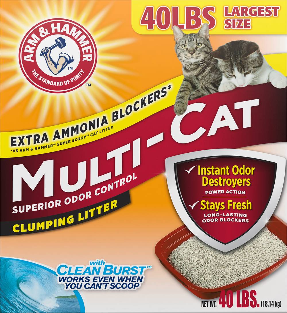 Arm & Hammer Multi-Cat Clumping Litter (40 lbs)