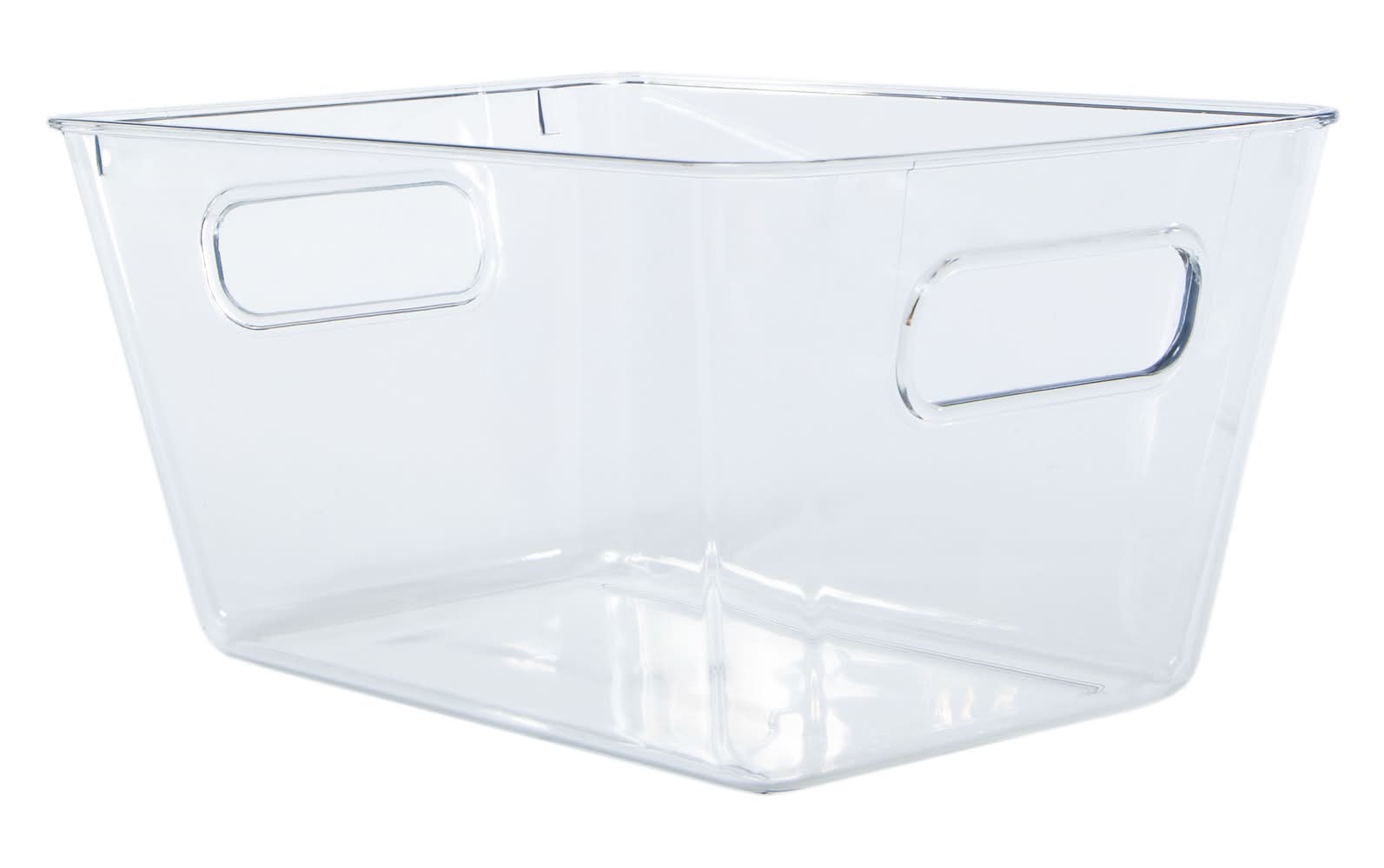 Acrylic Storage Bin, Assorted Sizes Medium Clear