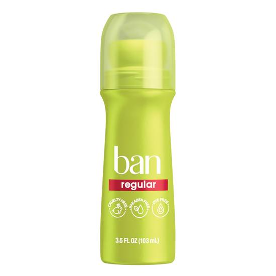 Ban Roll-On Deodorant, Regular
