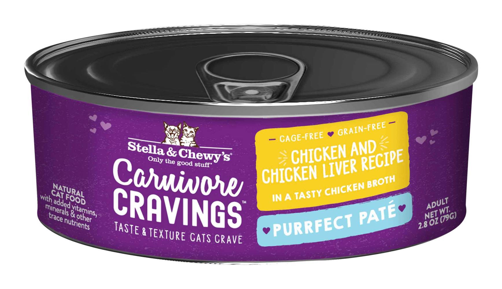 Stella & Chewy's Carnivore Cravings Purrfect Pate Duck and Chicken Recipe Wet Cat Food (2.8 oz)