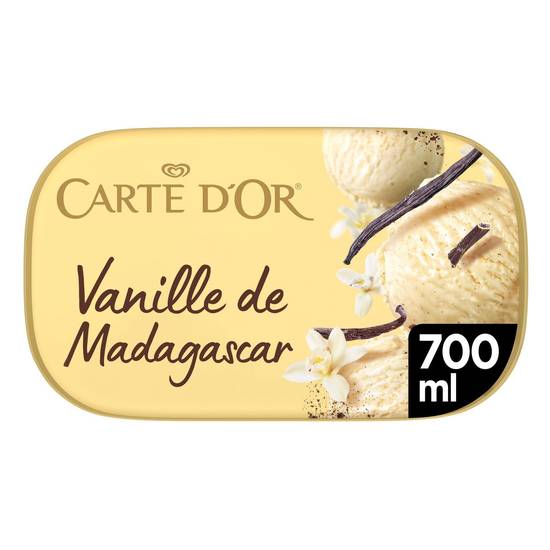 Glace Vanille De Madagascar CARTE D'OR - le bac de 367g