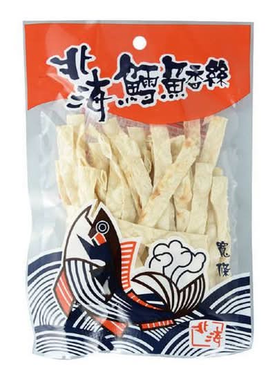 北海鱈魚香絲-寬條38g