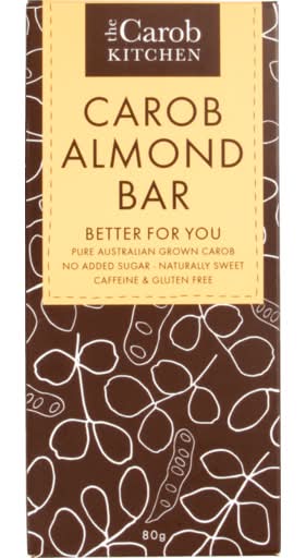 The Carob Kitchen Carob Almond Bar (80g)