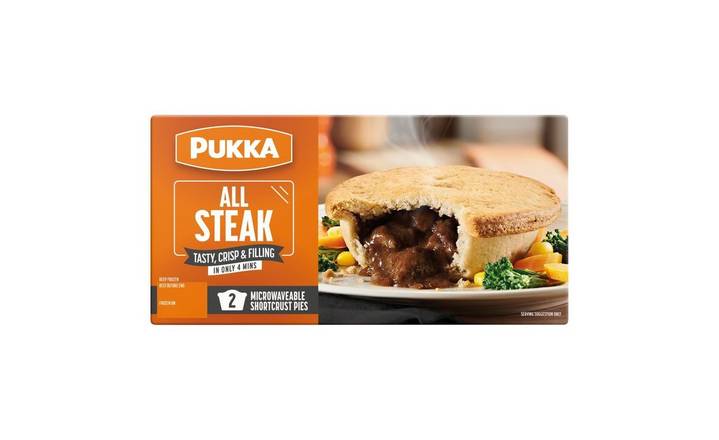 Pukka Twin Pack Frozen All Steak Pies (397191) 