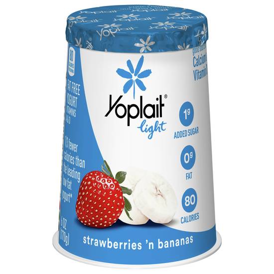 Yoplait Strawberries 'N Bananas Fat Free Yogurt
