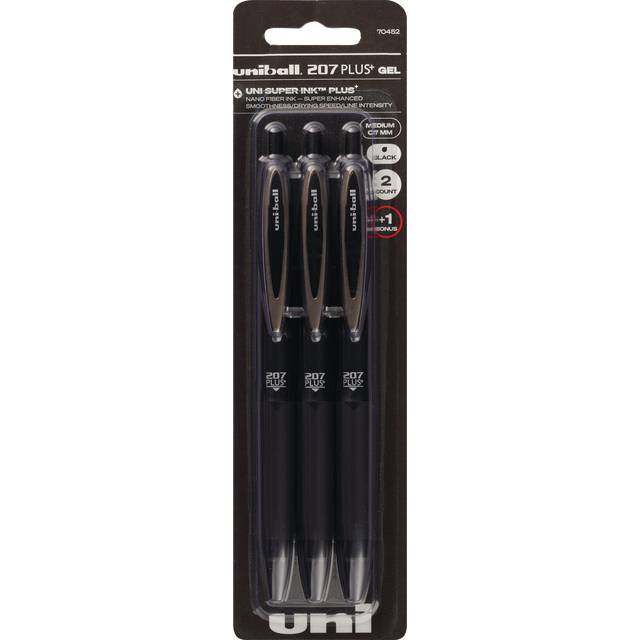 Uni-Ball 207 Plus+ Retractable Gel Pen, Medium Point (0.7mm)