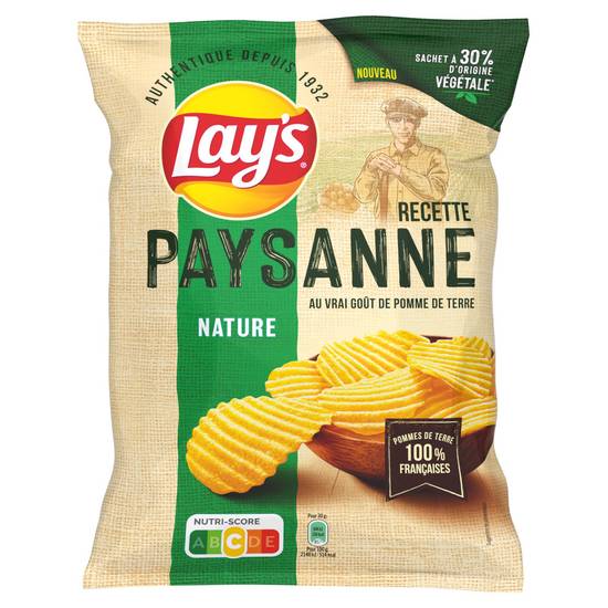 Lay's - Recette chips de pommes de terre paysanne goût nature