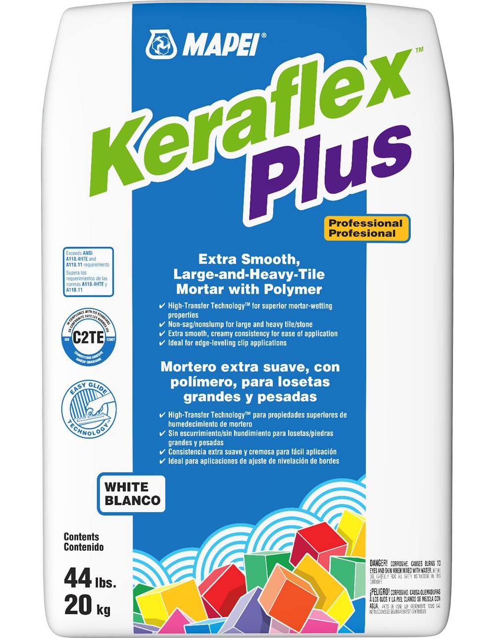 MAPEI Keraflex Plus White Thinset/Medium bed Tile Mortar ( 44 Pound(s) ) | 1194836USA