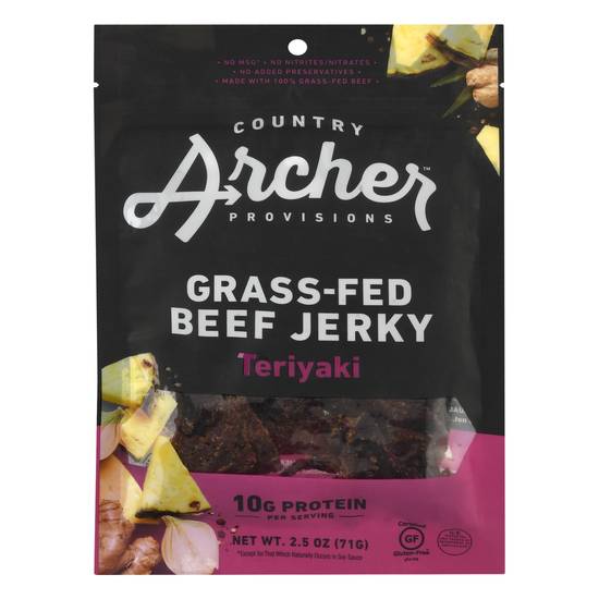Country Archer Provisions Grass Fed Beef Jerky (teriyaki)