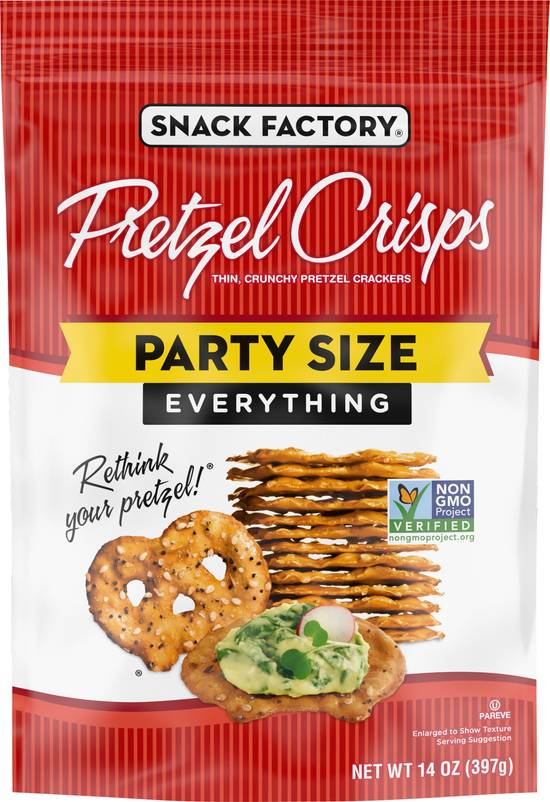 Snack Factory Pretzel Crisps Crackers Party Size