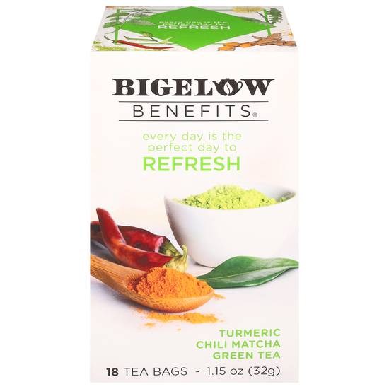 Bigelow Refresh Turmeric Chili Matcha Green Tea (18 tea bags)