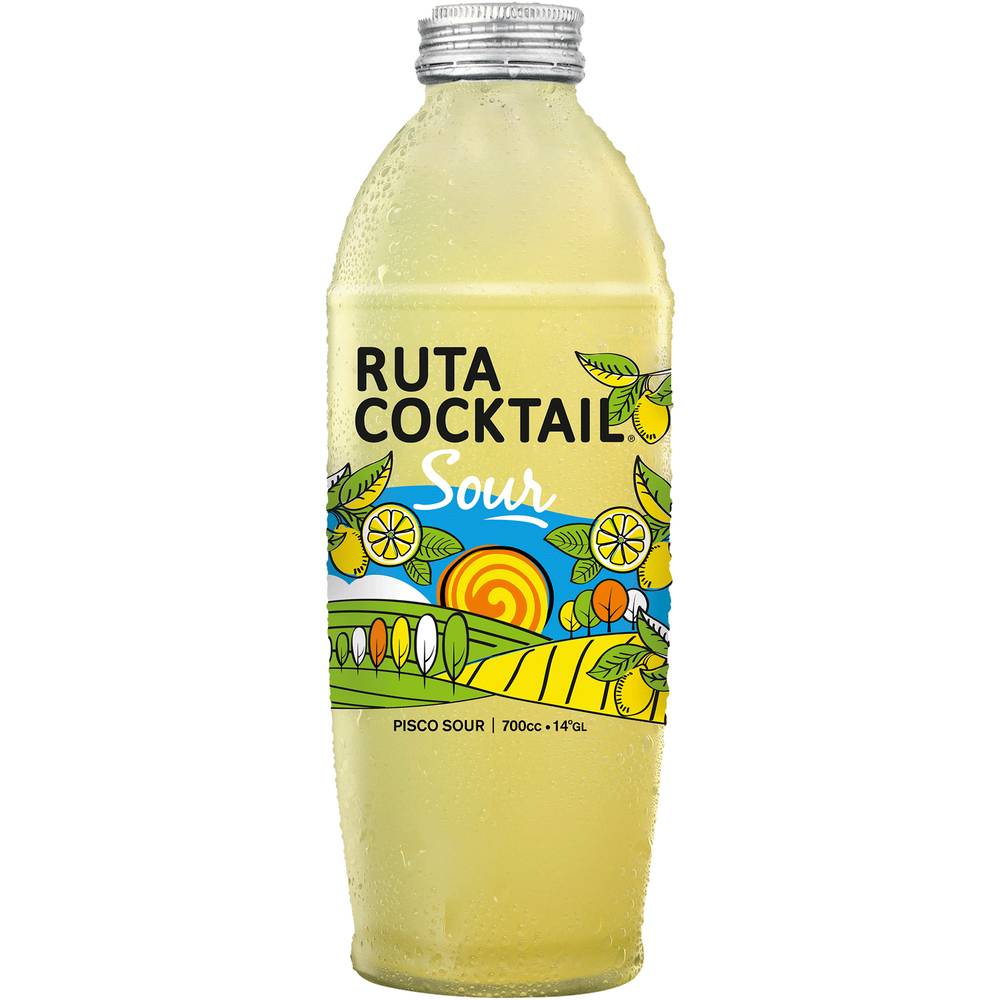 Ruta cocktail pisco sour 14° (botella 700 ml)
