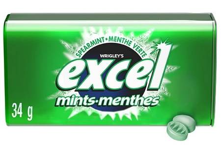 Wrigley's Excel Spearmint Candy (34 g)
