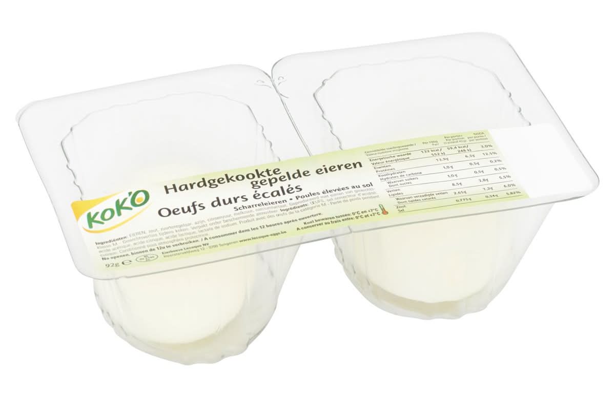 Kok''o 2 Oeufs Durs Écalés 92 g