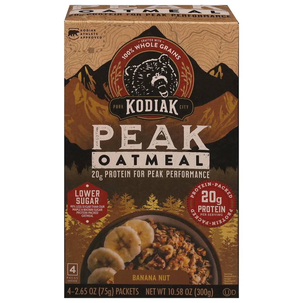 Kodiak Peak Banana Nut Oatmeal (2.65 oz, 4 ct)