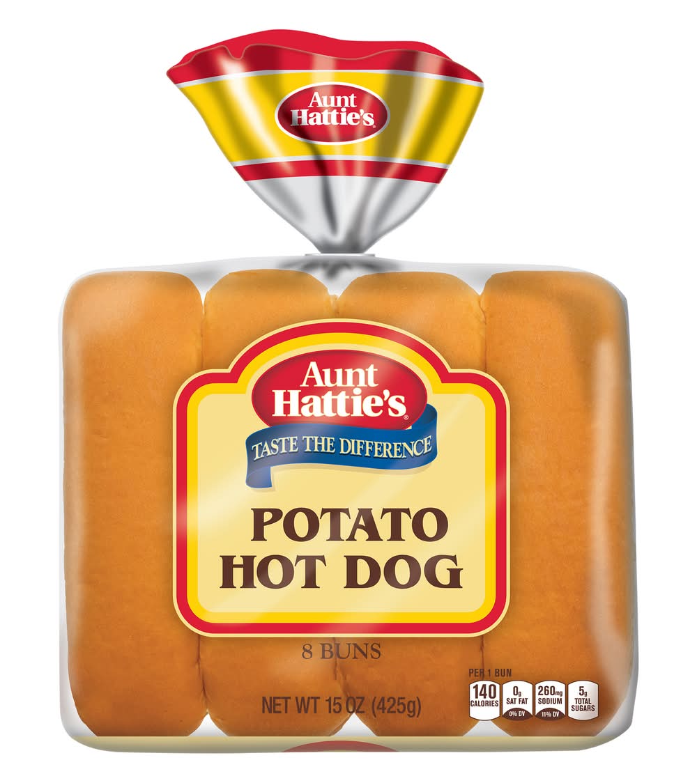 Aunt Hattie's Potato Hot Dog Buns (15 oz)