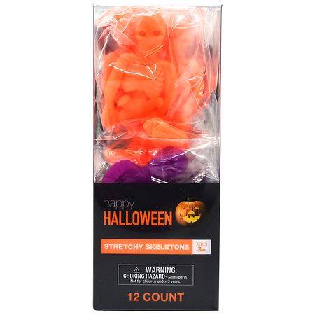 Festive Voice Happy Halloween Stretchy Skeletons Fo Ages 3+ (12 ct)