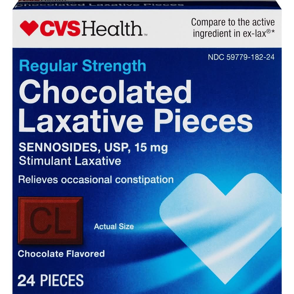 Cvs Chocolate Laxative Pieces, 24 Ct