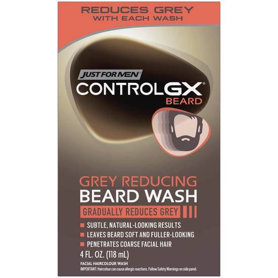 Just For Men Control GX Beard Wash & Conditioner, 4 Fluid Ounce
