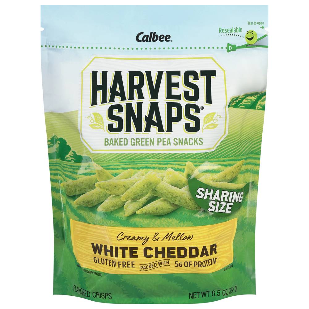 Harvest Snaps Baked White Cheddar Snacks, Green Pea (8.5 oz)