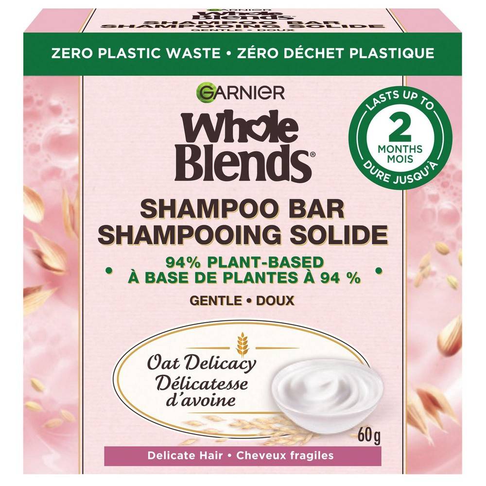 Garnier Whole Blends Oat Delicacy Softening Shampoo Bar (60 g)