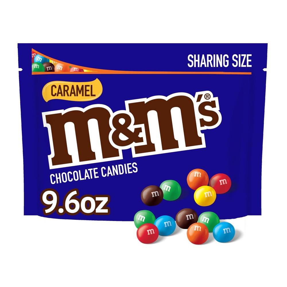 M&M'S Caramel Milk Chocolate Candy, Sharing Size, 9.05 oz