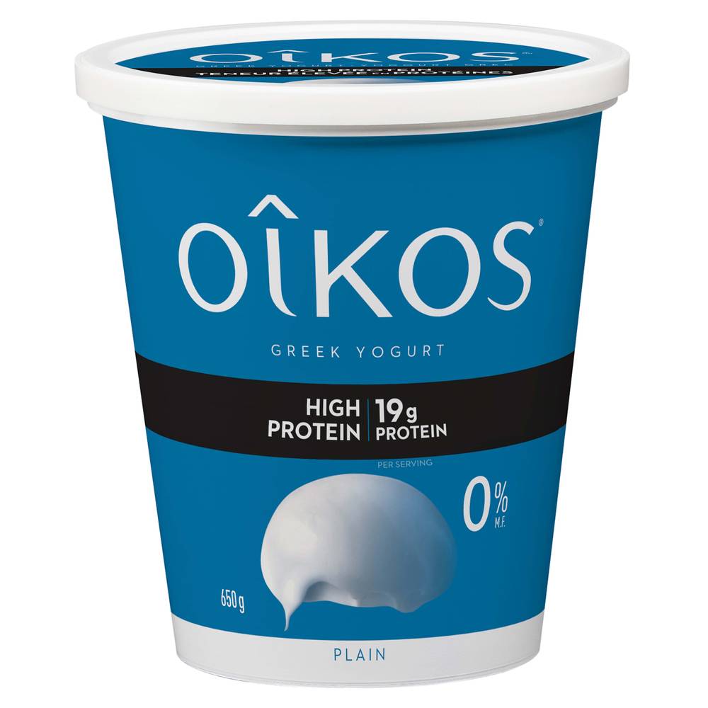 Oikos High Protein Plain Greek Yogurt 0% (650 g)