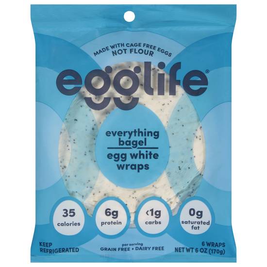 Egglife Everything Bagel Egg White Wraps (6 ct)